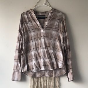 Calvin Klein Flannel Popover